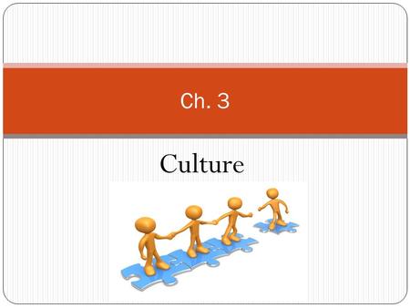Ch. 3 Culture.