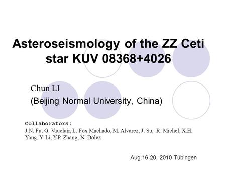 Asteroseismology of the ZZ Ceti star KUV
