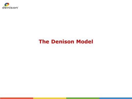 The Denison Model.