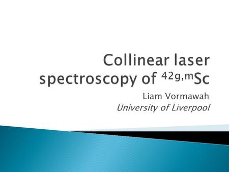 Collinear laser spectroscopy of 42g,mSc
