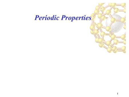 Periodic Properties.