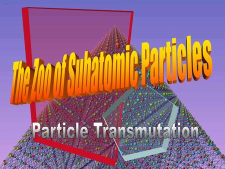 ParticleZoo. The Standard Model The body of currently accepted views of structure and interactions of subatomic particles. Interaction Coupling Charge.