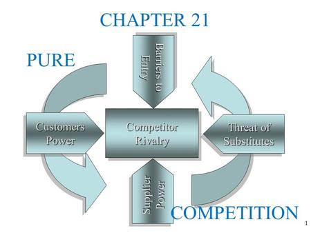 CHAPTER 21 PURE COMPETITION COMPETITION.