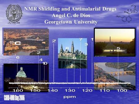 NMR Shielding and Antimalarial Drugs Angel C. de Dios Georgetown University 13.
