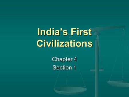 India’s First Civilizations Chapter 4 Section 1. Did You Know? As dangerous as monsoon flooding can be, drought is much more devastating to the people.