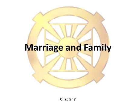 Marriage and Family Chapter 7. Institute for American Values, 1841 Broadway, Suite 211, NY, New York 10023 Sixteen top American Scholars on Family Life.