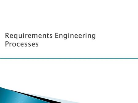  To describe the principal requirements engineering activities and their relationships  To introduce techniques for requirements elicitation and analysis.
