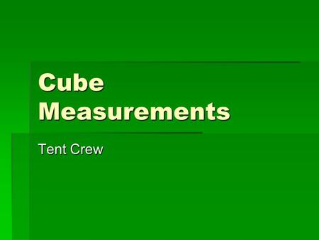 Cube Measurements Tent Crew. Scintillation BNL 241 Am Semi- collimated  Spectralon Diffuse UV Reflector SBD  -Trigger Scint. Light Poisson.