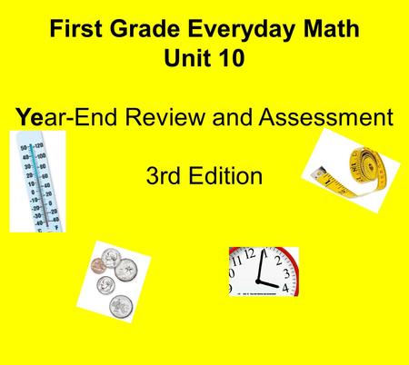 First Grade Everyday Math
