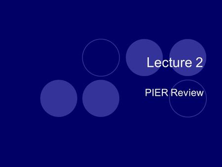 Lecture 2 PIER Review. Pressure  Apply a pressure pad and wrap to prevent extra- cellular fluid from moving distally  Take distal pulse to ensure the.
