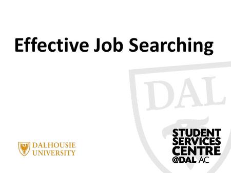 Effective Job Searching. Today’s objectives… Identify the six steps to an effective job search Define what an action plan is Create an action plan for.