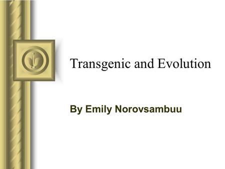 Transgenic and Evolution By Emily Norovsambuu. What is transgenic? If a gene or genes that have been transferred from a different species to unlike species.