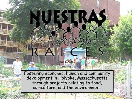 Fostering economic, human and community development in Holyoke, Massachusetts through projects relating to food, agriculture, and the environment. (Our.
