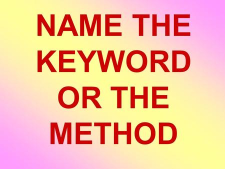 NAME THE KEYWORD OR THE METHOD. Keywords: Life-Saving Principle I and the natural log function.