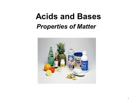 1 Acids and Bases Properties of Matter. Litmus paper - Litmus paper is a pH indicator used to test materials for acidity. Blue litmus turns red in acidic.