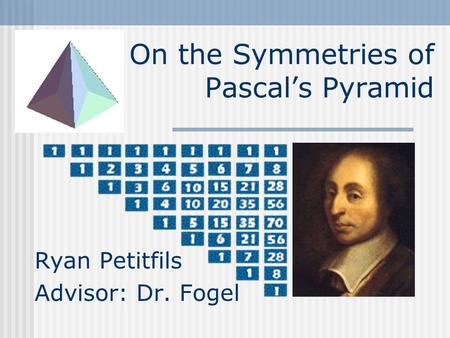 On the Symmetries of Pascal’s Pyramid