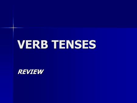 present tense presentation