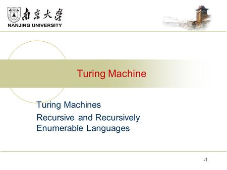 Turing Machines Recursive and Recursively Enumerable Languages