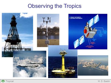 Observing the Tropics Tropical M. D. Eastin.