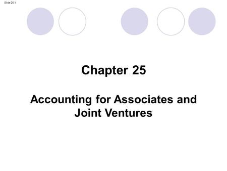 Accounting for Associates and