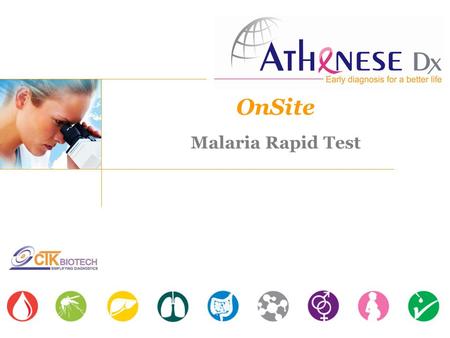 OnSite Malaria Rapid Test.