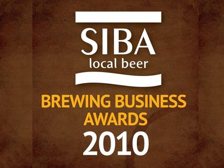 Best Customer Support SIBA Brewing Business Awards 2010.