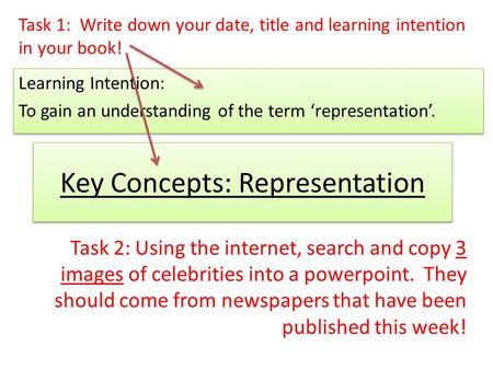 Key Concepts: Representation