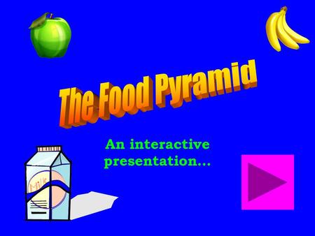 An interactive presentation…. Just click on the food group you want to learn about… Take A Quiz.