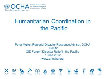 Humanitarian Coordination in the Pacific