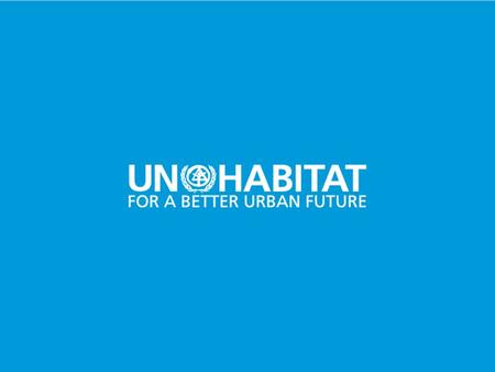 1. 2 Sustainable urban development Adequate shelter for all 2 Presented by: Mr. Erik V. Christensen Urban Emergency Advisor for Syria Beirut, 30 May –