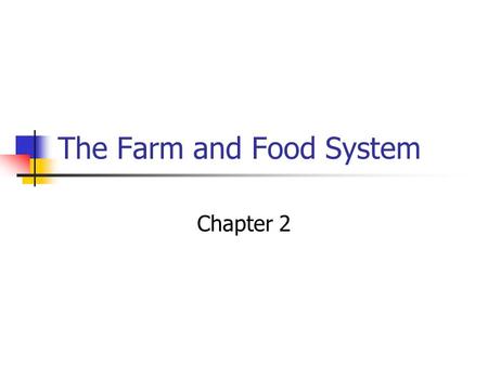 The Farm and Food System Chapter 2. Agriculture’s Role in US Economy What do you consider Agriculture? Agriculture includes: Family Farms Corporate Farms.