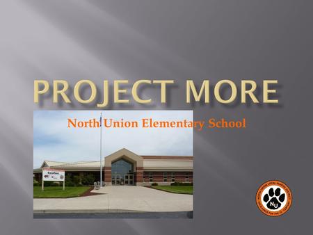 North Union Elementary School. One Outstanding Project MORE School Shares Its Success.