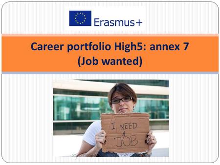 Career portfolio High5: annex 7 (Job wanted)