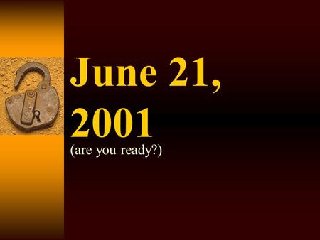 June 21, 2001 (are you ready?). Web Design for the Visually Impaired Compliance with Section 508 of the Rehabilitation Act Amendments, 1998.