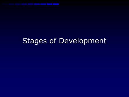Stages of Development.