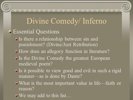 Divine Comedy/ Inferno