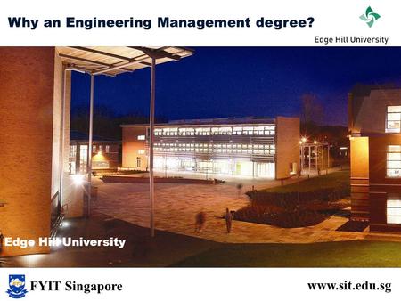 Why an Engineering Management degree?