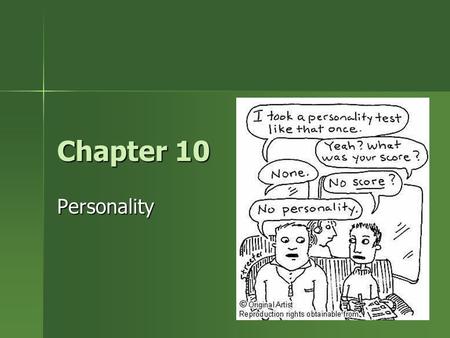 Chapter 10 Personality.