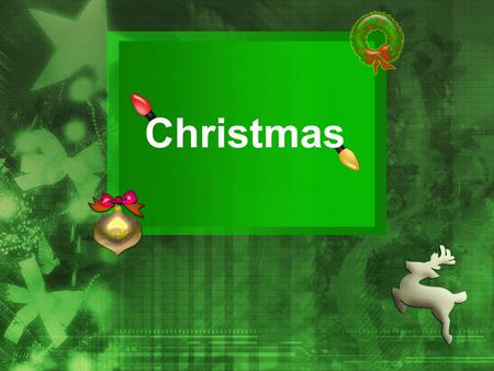 Christmas. Christmas is an important Christian festival celebrated on December 25th.