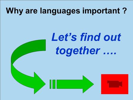 Why are languages important ? Let’s find out together ….