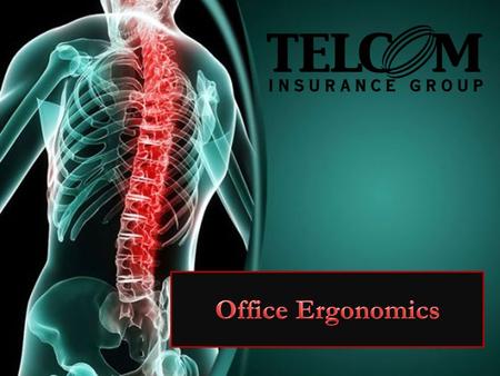 Ergonomics is the study of the kind of work you do, the environment you work in, and the tools you use to do your job. The goal of office ergonomics is.