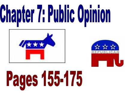 Bell Ringer 11-19-2007 Not create government that would do what the people want from day to day Check Public Opinion Popular rule –Elect House of Rep’s,