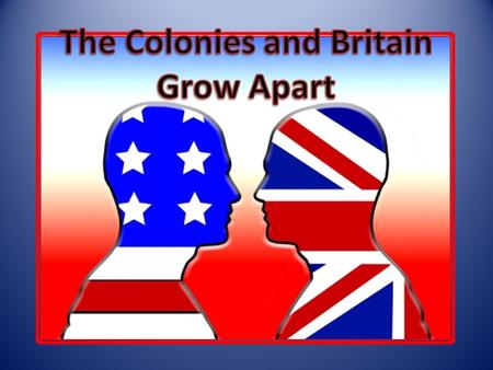 Before the FI War, the colonies were allowed to grow on their own. After the war—Parliament began passing new laws. – Proclamation of 1763 Most colonists.