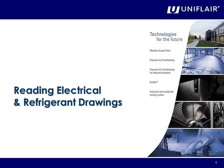 1 Reading Electrical & Refrigerant Drawings. 2 General An electrical drawing shows the components of the circuit as simplified standard symbols, and the.