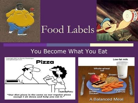 Food Labels You Become What You Eat. Reading Food Labels Serving Size: Given in familiar units and metric or SI units (in parenthesis). All other information.