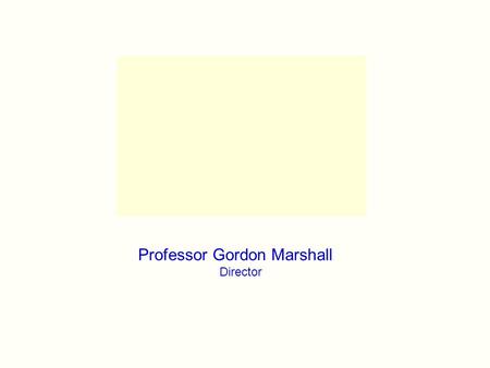 Professor Gordon Marshall