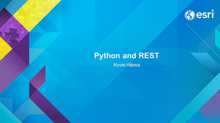 Python and REST Kevin Hibma. What is REST? Why REST? REST stands for Representational State Transfer. (It is sometimes spelled ReST.) It relies on a.