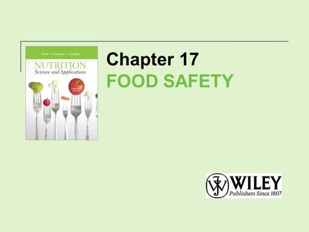 Chapter 17 FOOD SAFETY.