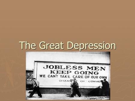 The Great Depression. A Shift in Ideas ► The communist movement met very little support in Canada for many reasons  Belief in democratic principles 