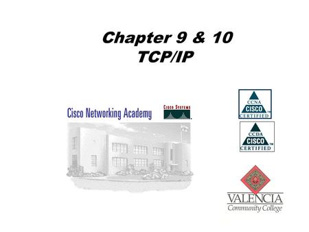 Chapter 9 & 10 TCP/IP. TCP/IP Model Application Transport Internet Internet Access.